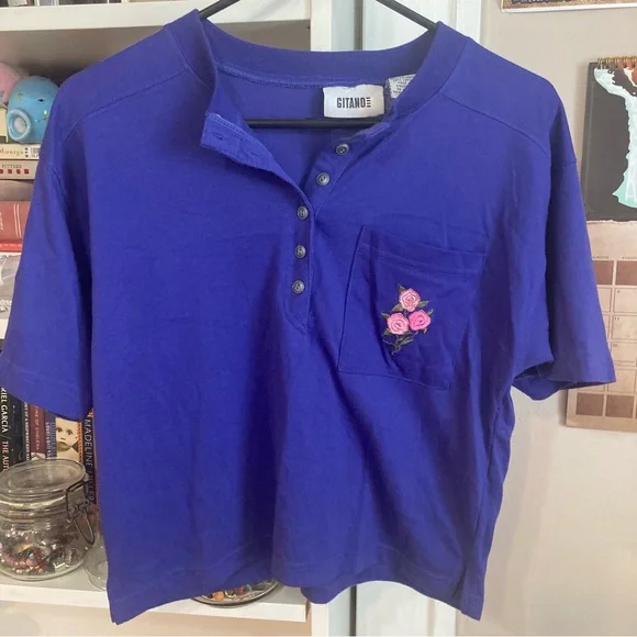 Vintage 90s Boxy Gitano Crop Top - Picture 7 of 14